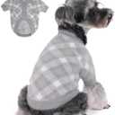 Dog Sweater, Sweaters for Small Dogs, Warm Soft Pet Clothes for Puppy, Medium Large Cat, Dogs Girl or Boy, Dog Shirt for Winter Christmas (Grey, X-Small)