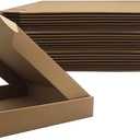 13x11x2 inches Shipping Boxes Set of 24, Brown Corrugated Mailing Cardboard Box Literature Mailer for Packing Small Business Moving and Storage,E-Commerce Packaging (13"112)
