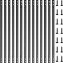 Akenow 51 Pack Deck Balusters for Deck Railing, 36"X1" Heavy Duty Cast Iron Stair Railing, Flat Straight Baluster with Screws, Compatible with Wood & Composite Deck for Porch, Fence, Patio