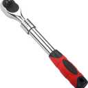 3/8" Drive Ratchet Retractable Socket Wrench,72-Tooth Extendable Ratchet Wrench,With Quick Release Locking,Soft-Grip with Reversible Switch