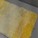 OLANLY Bathroom Rug 1Piece, Soft Absorbent Microfiber Bath Rug Set, Non-Slip, Machine Wash Dry, Plush Shaggy Bath Mats for Bathroom (24"x16", Yellow)