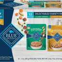 Blue Buffalo Delectables Natural Wet Dog Food Topper Variety Pack, Lamb & Turkey Dinner 3oz (12 Pack - 6 of Each Flavor) (EXP 12/14/27)