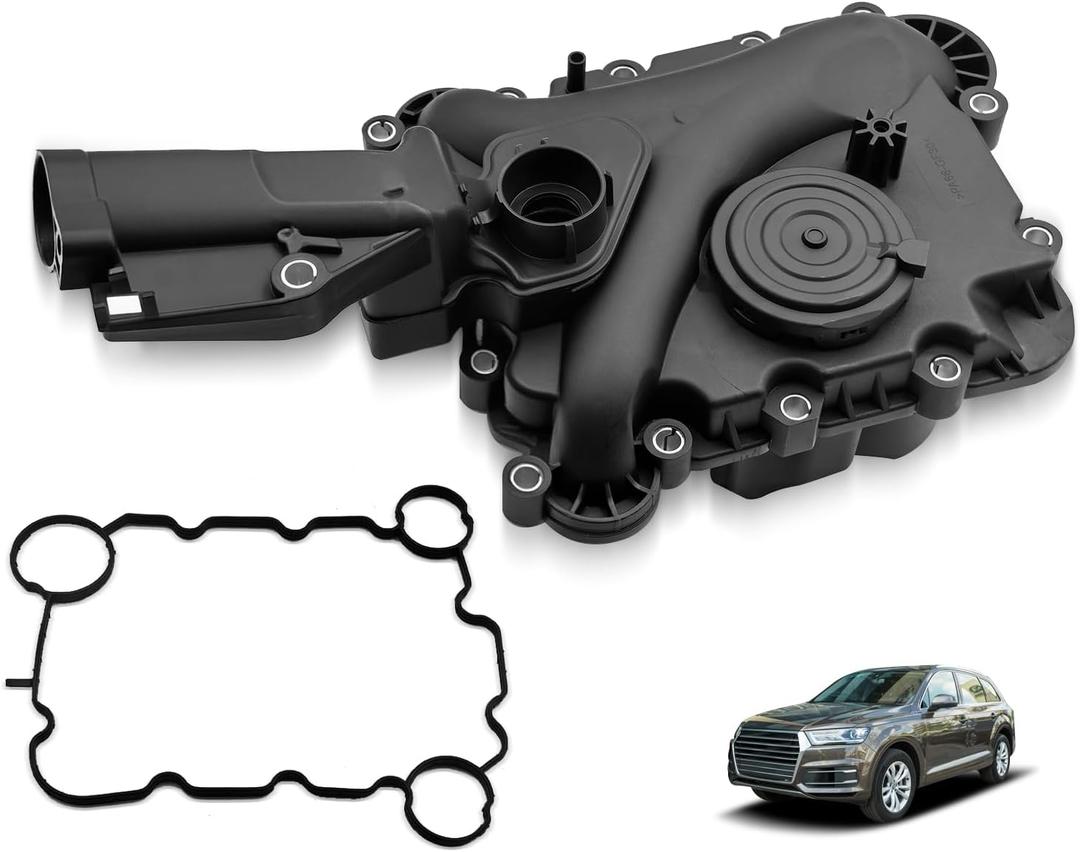 06E103547N Engine Crankcase Vent Valve Oil Separator Compatible for Audi Q7 2017-2019 3.0L, A6 Quattro 2017-2018 3.0L, A7 Quattro 2016-2018 3.0L, A8 Quattro 2015-2018 3.0L 06E103547AD