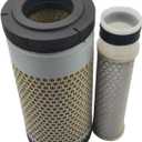 Sincerity T0270-93220 TC020-16320 Inner & Outer Air Filter Kit Compatible With Kubota Engine D1105 D1703 D1503 Excavator KX71-3 KX91-3 U35 U35S Utility Vehicle RTV1140CPX
