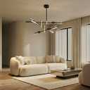 Modern Living room Dining room Sputnik Chandelier, Bedroom Hallway Light Fixtures, Pendant Lights Kitchen Island, Hanging Lights Ceiling Light Farmhouse Kitchen Decor Fixture Lamparas (Black & Gold-6)