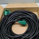STRIGHT 100FT RV Extension Cord 30 Amp, RV Power Extension Cord NEMA TT-30P Male to TT-30R Female Heavy Duty 10 AWG STW 3-Wire for RV Trailer Campers 125V, 3750W, ETL Listed (100FT 30AMP), Green Plug
