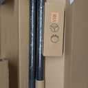 ROTHLEY 6.6 FT Industrial Handrails for Indoor Stairs: Modern Staircase Handrails Wall Mount Stair Handrail 1.6" Round Sturdy Pipe Hand Railings for Steps Matt Black Powder Coat Stairway Railing