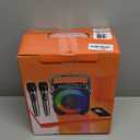 Karaoke Machine, Portable Bluetooth Speaker with 2 Wireless Microphones for Adults & Kids with Lights, Karaoke Microphone with PA System Supports USB/TF/REC/FM/AUX for Home Party Home System Packages