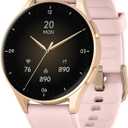 Smart Watch for Women, Built-in Alexa, GPS, HRV, VO2 Max, Blood Oxygen, Sleep & Stress Monitor, Compass, Altimeter, 1.32" AMOLED, Fitness & Womens Health, Waterproof, iPhone Compatible, Notification (43mm case, Pink)