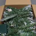 9 ft Prelit Christmas Garlands with 100 Lights Battery Operated Timer 8 Modes, Faux Garland Christmas Decorations for Mantle, Stairs, Fireplace, Decor with Natural Pine Cones, Berries