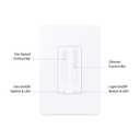 Kasa Smart Ceiling Fan Control & Dimmer Switch | Adjustable 4-Speed Fan & Brightness Control | Works w/Apple HomeKit, Alexa & Google Home | 2.4G Wi-Fi Only, Single Pole, Neutral Wire Required | KS240