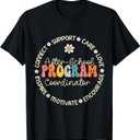 After School Program Coordinator Week Back to School T-Shirt (Small, Black)