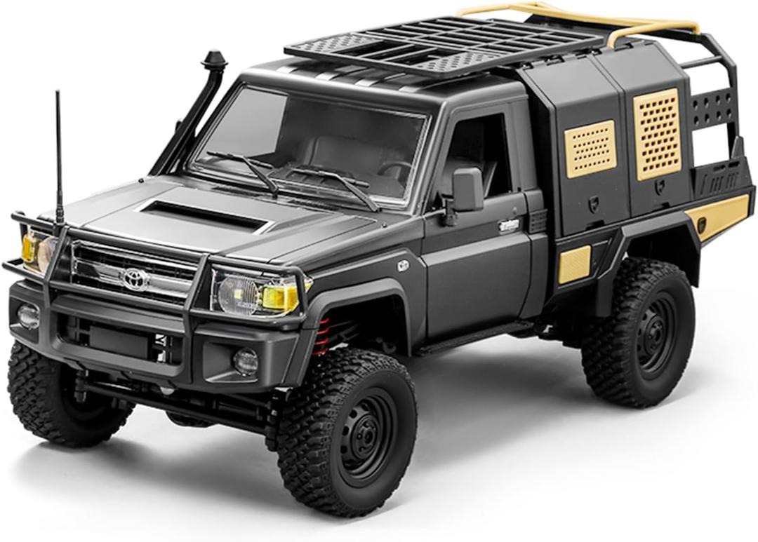 1/12 RC Rock Crawler, MN-82S Toyota LC79 RC Pickup Truck, 2.4GHz RC Rock Crawler 4x4 Remote Control Off Road Car RTF with Upgraded Chassis Hobby Grade Toy Gifts for Adults, 14 inches