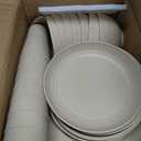 Teivio 32-Piece Kitchen Plastic Wheat Straw Dinnerware Set, Service for 8, Dinner Plates, Dessert Plate, Cereal Bowls, Cups, Unbreakable Plastic Outdoor Camping Dishes, Beige