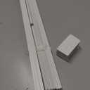 1" Cordless Mini Blinds 38" W x 48" H, White Vinyl Blinds, Horizontal Light Filtering Blinds, Window Blinds for Indoor Windows, Office, Kitchen, Bathroom and Living Room.