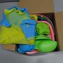 Collapsible Beach Toys for Kids, 3 Pack Foldable Sand Buckets and Shovels Set with Mesh Bag, Silicone Pails for Beach Travel Essentials, Easter Egg Hunt, Sand Toys Molds for Kids and Toddlers