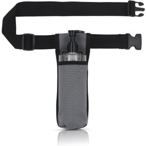 Massage Oil Holster, Adjustable and Durable Massage Holster, Bag only, Bottle not Included (Gray)