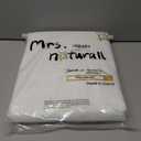 Mrs.Naturall White Linen Curtains 84 Inches Long for Bedroom,Light Filtering Semi Sheer Curtains 84 Inch Length 2 Panels Set