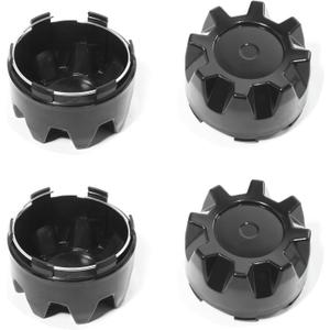 4Pcs Wheel Center Caps for ITP Wheel Rim Outer 84mm(3.31in) Inner 80.3mm(3.16in) Black Hub Caps (4/110, 4/115, 4/137, 4/156), Replacement C110ITP