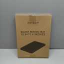 Bamber Wood Serving Tray Wooden Decorative Coffee Tea Platter Black Walnut 15.3 x 11.4 Inches