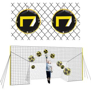 3-in-1 Soccer Training Rebounder & Goal Backstop Net - Soccer Goal for Volley, Passing, Solo Training - Outdoor Sports, Backyard Games