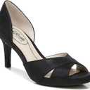 LifeStride Womens Mykonos Pump, Black Sparkle, 9 US