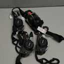 Self Retracting Ratchet Straps 1" x 10' (4-Pack) - Black Heavy Duty Tie Down Straps with Auto Retract, 1540lb Break Strength for Truck, Motorcycle, ATV, Cargo Trailer