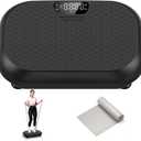 Vibration Plate Exercise Machine Weight Loss, Full Body Shaker Workout Vibration Plates Lymphatic Drainage, Stand Shake Vibrating Plate for Women Men 450 Lbs Capacity Fitness Platform(Lava Black)