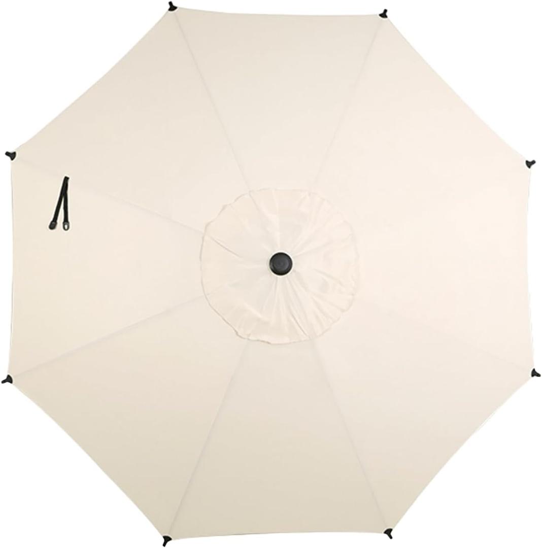 Abba Patio 9FT Lyon Outdoor Patio Umbrella Cover Replacement, 9 Sturdy Ribs UV Protection Waterproof for Garden Deck Backyard Pool,Only Umbrella Replacement Canopy,Beige