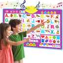 QUOKKA Alphabet Poster Educational Toy for 3-4 Year Old  ABC Learning Wall Chart for Toddlers  Interactive Speech Therapy Game for Kids 5-6-7 yo  Talking for Girl & Boy