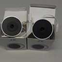 2K No Drill Window Camera-2 Pack Indoor 2.4/5 Ghz Cameras for Home Security with Starlight Night Vision, AI Smart Detection, 911 Emergency Dispatch,US Based Cloud,2 Way Talk,24/7 Recording (White)