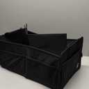 Carhartt Universal Collapsible Cargo Trunk Organizer, Portable Accessory Storage Organizer for Automotive, SUV, Trucks & Cars, Black, One Size