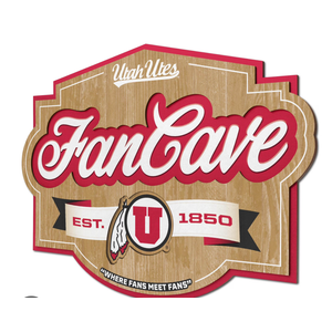 YouTheFan NCAA Utah Utes Fan Cave Sign