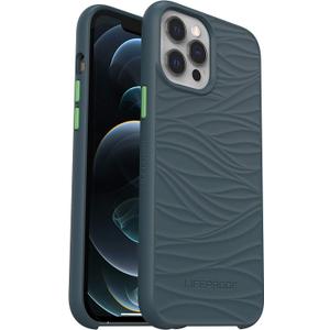 LifeProof Wake Case for iPhone 12 Pro Max, Shockproof, Drop Proof to 2 Meters, Protective Thin Case, Sustainably Made from Recycled Ocean Plastic, Grey