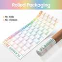 2026 Wall Planner Large 47.2"x16.5"  Double-Sided Laminated Year Calendar with Rolled Packaging, No-Crease Design, 8 Stickers  Home Office Wall Organiser, Bright Colours