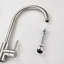 Kitchen Water Saver Tap 360 Degrees Rotatable Swivel Faucet Nozzle Filter Adapter for Home Restaurant Hotel (Long)