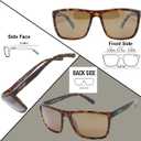 GVISION Fishing Polarized Sunglasses Men Women Golf Driving Running Mirrored Sports Glasses UV400 (Amber/Brown)