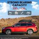 300lbs Roof Rack Cross Bars Compatible with Subaru Ascent 2019-2026, Aluminum Heavy Duty Roof Crossbar with Lock for Rooftop Cargo Carrier Luggage Kayak Canoe Bike Snowboard