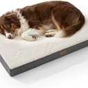 Bedsure Dog Beds Large Sized Dog  Comfy Flat Pet Beds with Removable Washable Cover, Orthopedic Egg Crate Foam Puppy Mat, Suitable for Pet Up to 65 lbs