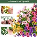 trytuny Artificial Flowers for Outdoor, UV Resistant Fake Silk Flowers, Realistic Faux Plants for Outside Indoor Porch Patio Window Box Planter Home Decor (20, Pink)