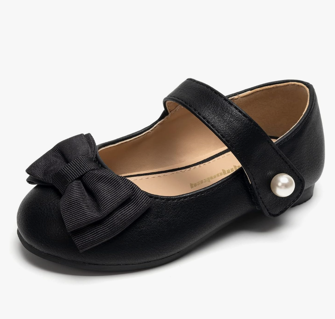 FUNKYMONKEY Toddler/Little Girl Mary Jane Dress Shoes Casual Slip on Ballet Flat, Size 2