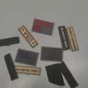 WZT Bundle 18 Pieces American Flag Patch Thin Blue Line USA Flag United States Morale Military Patches Set for Caps,Bags,Backpacks,Tactical Vest,Military Uniforms (multicolored)