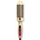 Farery 1.77-Inch Thermal Brush - Ceramic Ionic Heated Round Brush for 90's Full-Bodied Style, Volumizing, Smooth Hair & Natural Curls, Dual MCH Heating, Digital Display, 9 Temperature, Dual Voltage