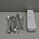 20 Pcs Silverware Set, Stainless Steel Flatware Set for 4, Food-Grade Cutlery Set, Mirror Polished Tableware Eating Utensils Set for Home Kitchen, Include Knife Fork Spoon Set, Dishwasher Safe