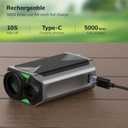 Mini Golf Rangefinder with Slope, Flag Pole Locking, High-Precision, Magnet Stripe, 6X Magnification, 1000 Yards Range Finder, Rechargeable Rangefinders, Golf Tournament Legal