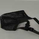 Crazy Felix Dog Muzzle, Soft Mesh Muzzle for Small Medium Large Dogs Labrador German Shepherd, Breathable Adjustable Mouth Guard for Biting Chewing Scavenging, Allows Panting and Drinking(Black, M) (M-(Snout Cir: 9.75-10.75))