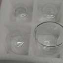 5 Ounces Set of 4 Double Walled Glass Coffee Mugs Insulated Layer Coffee Cups Borosilicate Glass Espresso Double Insulated Clear Glass Coffee Mug for Hot Beverages