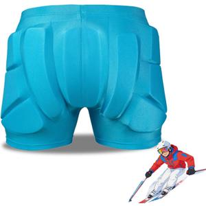 3D Hip Protective Pads Ski Pants-Thickened EVA Skateboard Crash Pad for SkatingProtective Padded Shorts for HIPS Tail Bone (Medium, Blue)