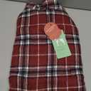 Kuoser Waterproof Dog Coat, Reversible Dog Jacket for Medium Dogs, Adjustable Durable Doggie Winter Coat Warm Puppy Cold Weather Apparel from Small to Large Breed, Red M (Medium (Pack of 1))