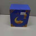 Dawdix 5FT Ramadan & Eid Mubarak Inflatable Decorations with LED Lights, Outdoor Ramadan Yard Decor with Crescent Moon & Replaceable Banners